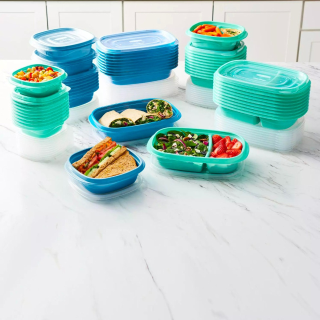 Rubbermaid 100-Piece Meal Prep Food Storage Containers Set